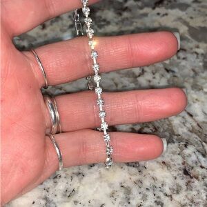 Elegant Silver Tennis Bracelet